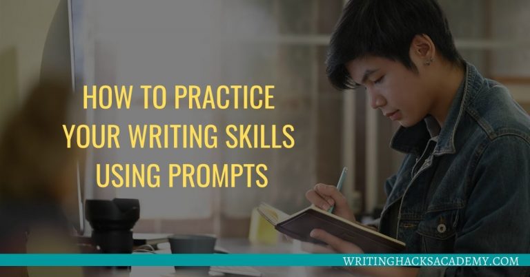 Asian Man Writing on Notebook
