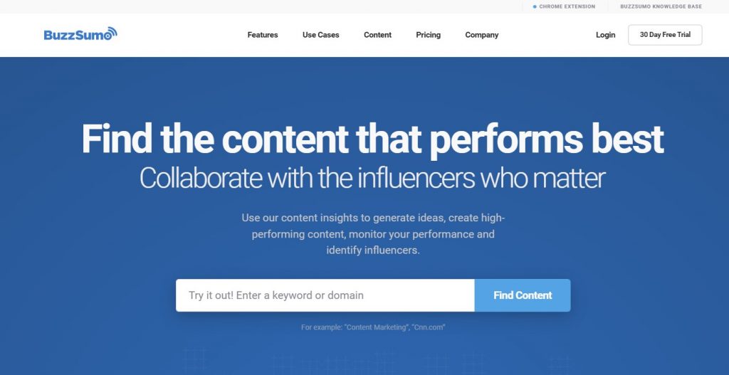 Buzzsumo: Content Idea Generator