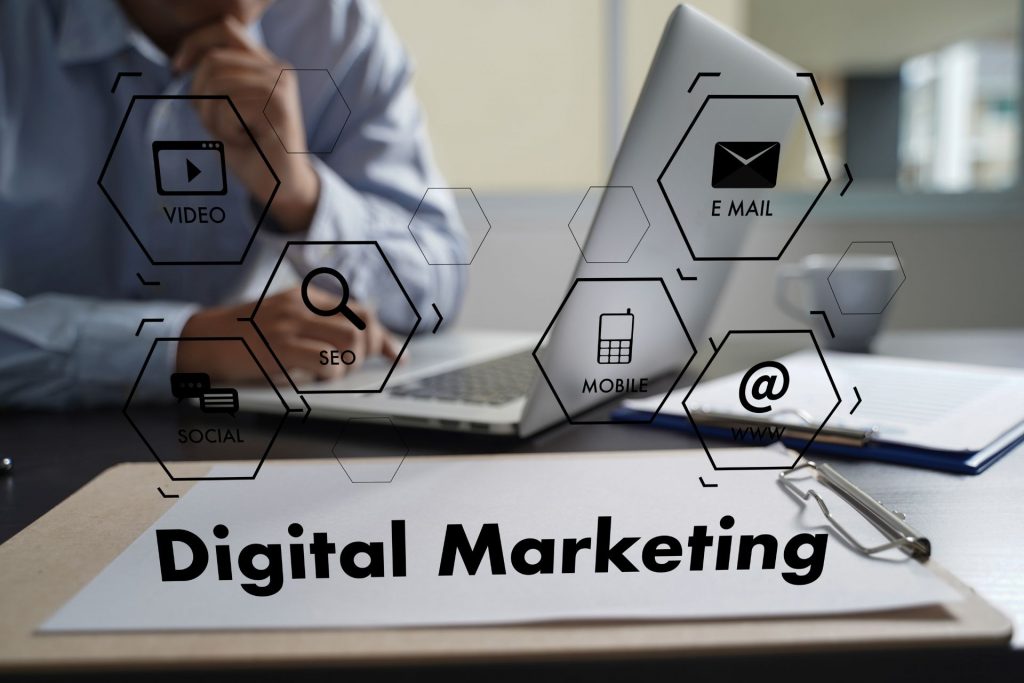 icons of different marketing strategies - the importance of SEO in building your brand online